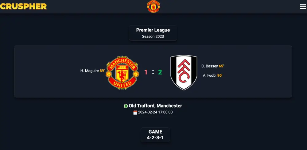 Maguire almost saved Manchester United,