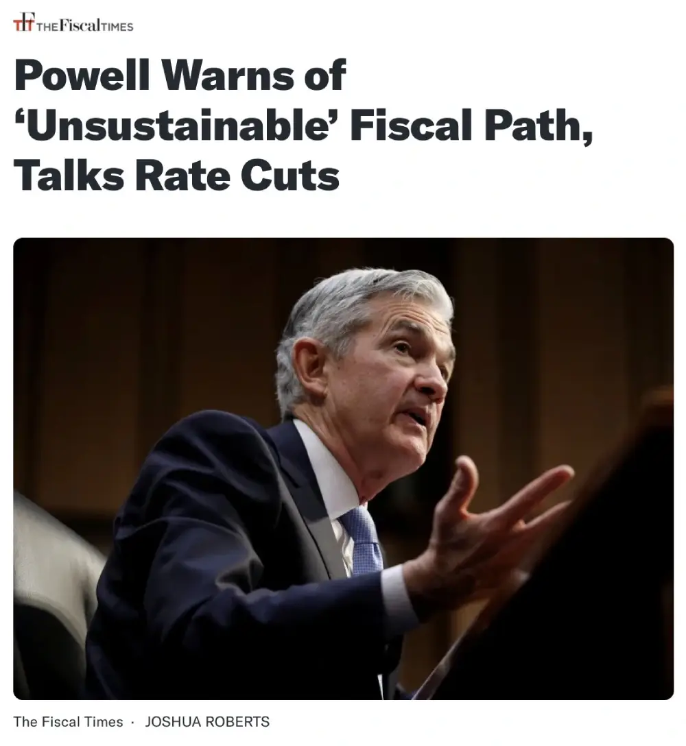 During an interview on 60 Minutes, Fed Chairman Jerome Powell said