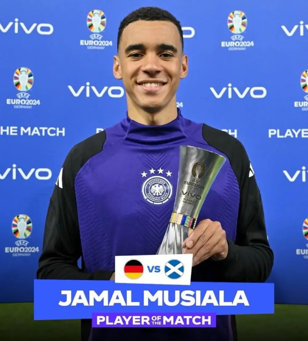 🇩🇪 𝐎𝐅𝐅𝐈𝐂𝐈𝐀𝐋: Musiala is the best player of the match!