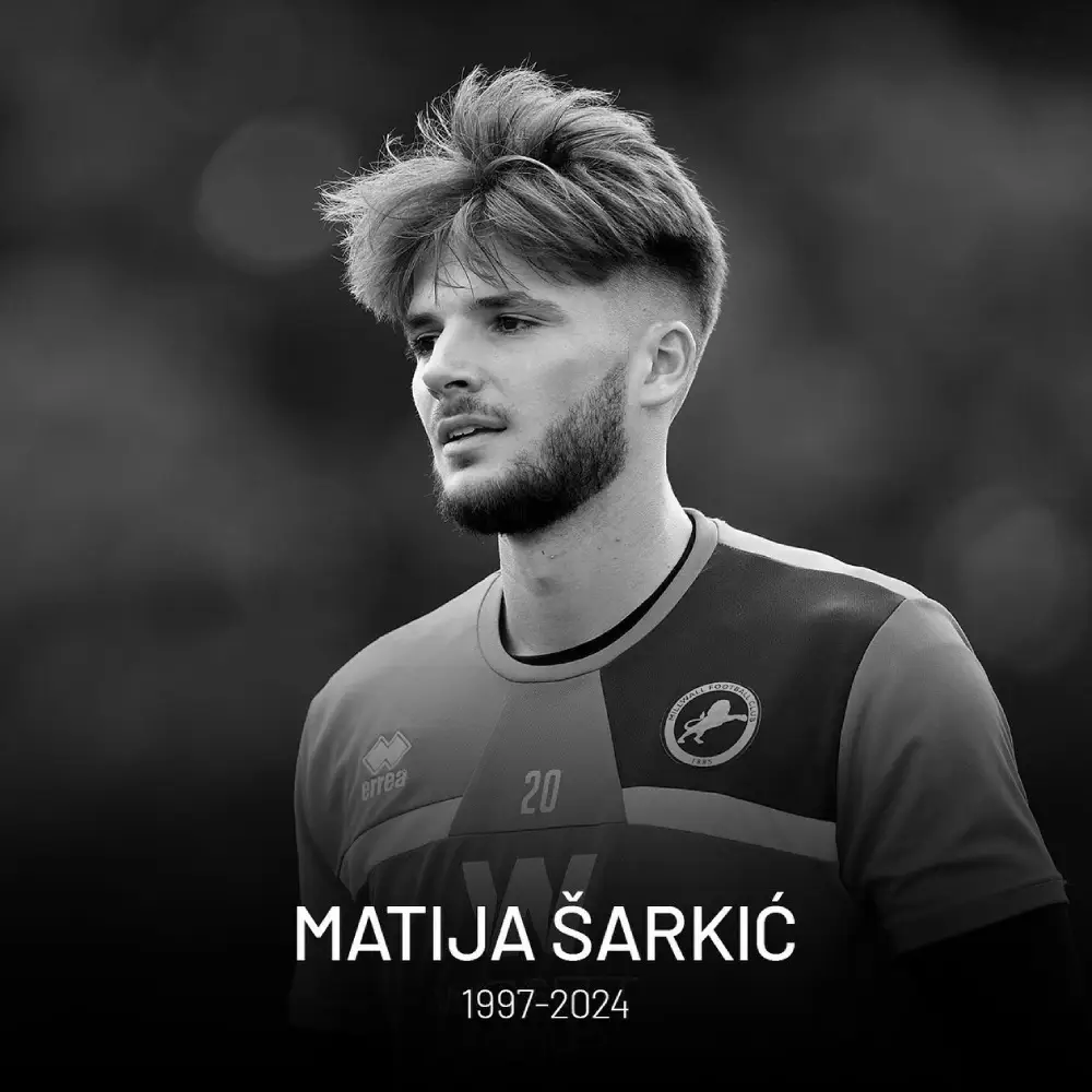 Montenegro and Millwall goalkeeper Matija Sarkić passed away at the age of 26.