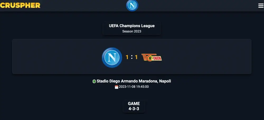 Napoli 1- 1 Union