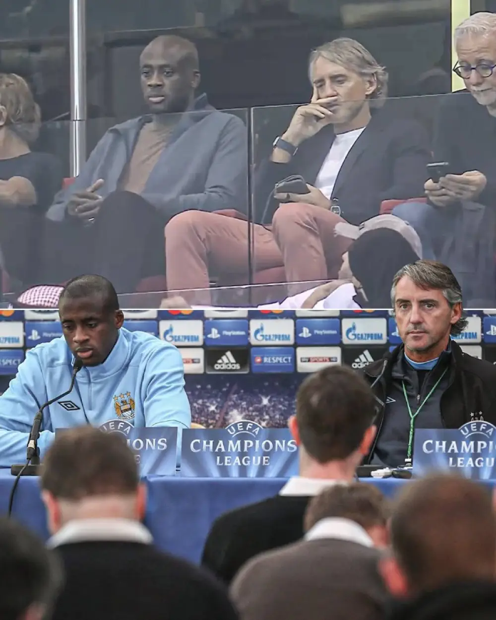 Yaya Toure has officially become Roberto Mancini's assistant