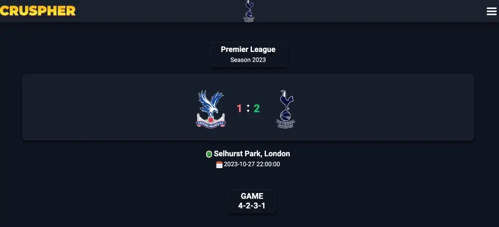 Dominance, but not from Arsenal. Tottenham continues to dominate the PL